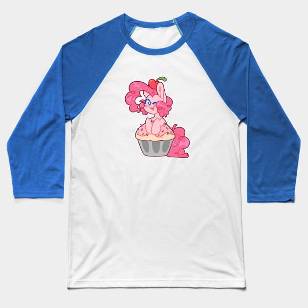 Cupcake Pinkie Baseball T-Shirt by Nullkunst